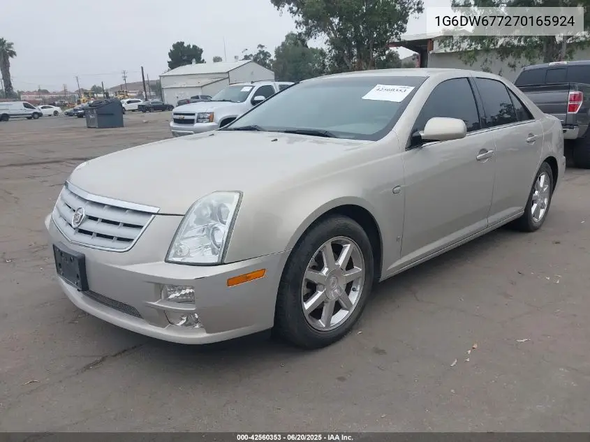 2007 Cadillac Sts V6 VIN: 1G6DW677270165924 Lot: 42560353