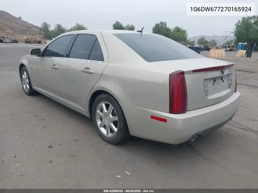 2007 Cadillac Sts V6 VIN: 1G6DW677270165924 Lot: 42560353