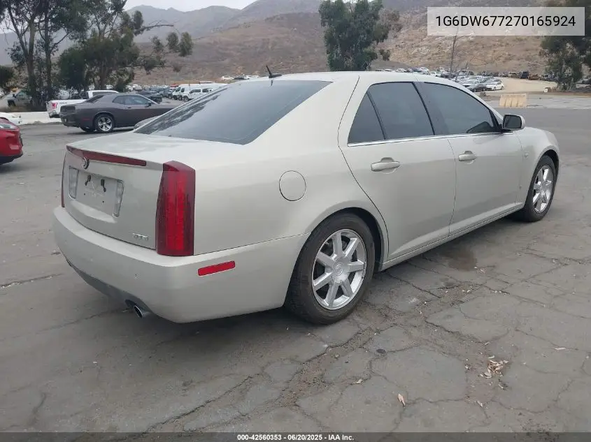 2007 Cadillac Sts V6 VIN: 1G6DW677270165924 Lot: 42560353