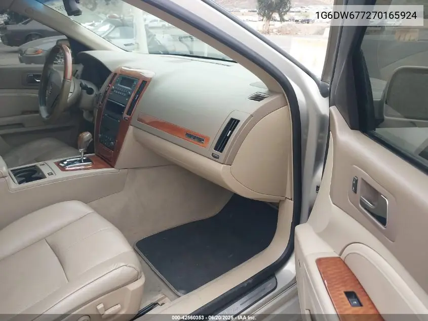 2007 Cadillac Sts V6 VIN: 1G6DW677270165924 Lot: 42560353