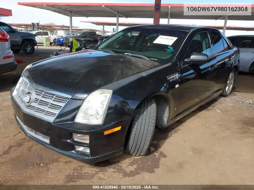 2008 Cadillac Sts V6 VIN: 1G6DW67V980162308 Lot: 41528948