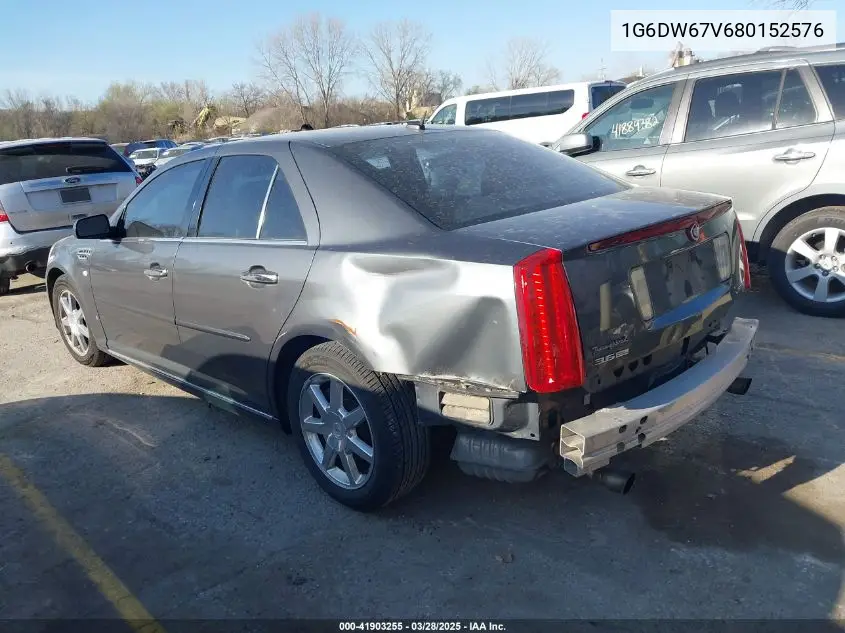 2008 Cadillac Sts V6 VIN: 1G6DW67V680152576 Lot: 41903255