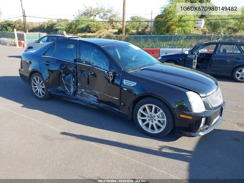 2008 Cadillac Sts-V VIN: 1G6DX67D980149482 Lot: 41952564