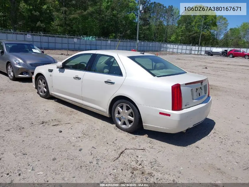 2008 Cadillac Sts V8 VIN: 1G6DZ67A380167671 Lot: 42032300