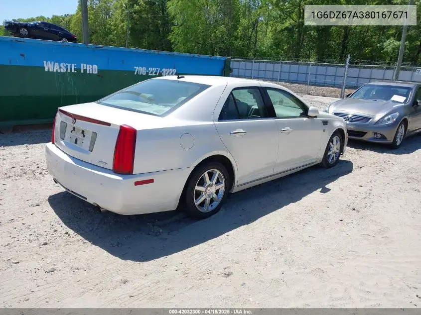 2008 Cadillac Sts V8 VIN: 1G6DZ67A380167671 Lot: 42032300
