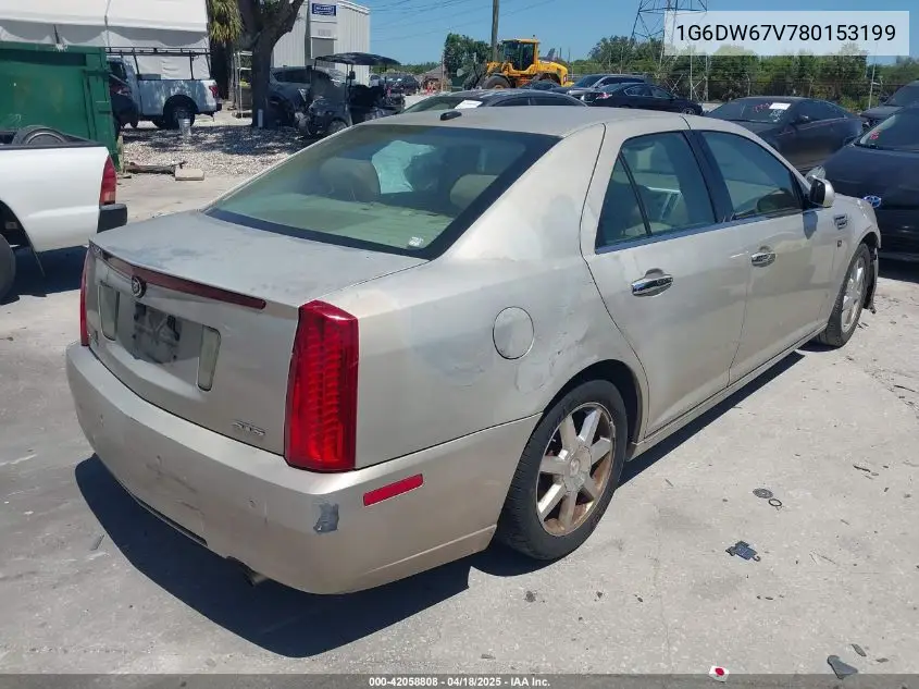 2008 Cadillac Sts V6 VIN: 1G6DW67V780153199 Lot: 42058808