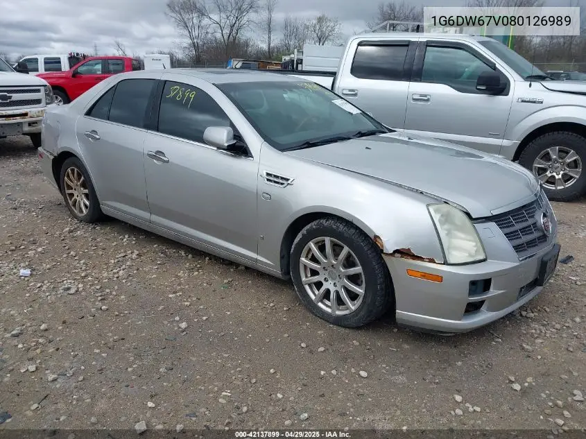 2008 Cadillac Sts V6 VIN: 1G6DW67V080126989 Lot: 42137899