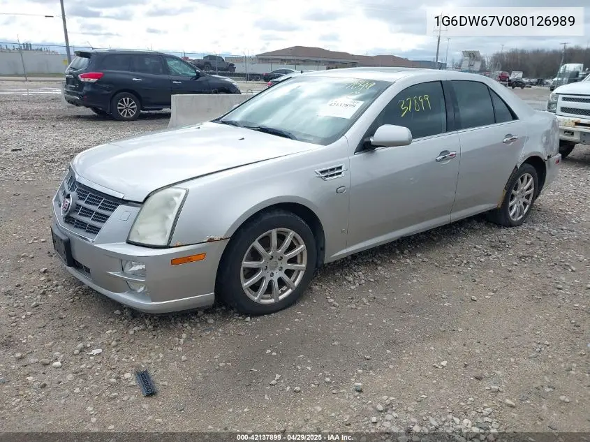 2008 Cadillac Sts V6 VIN: 1G6DW67V080126989 Lot: 42137899