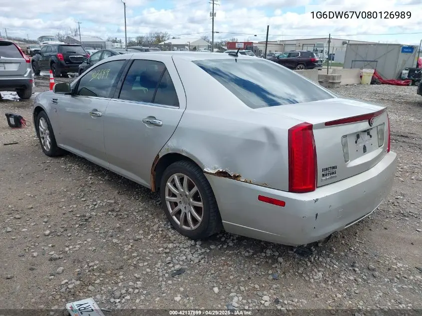 2008 Cadillac Sts V6 VIN: 1G6DW67V080126989 Lot: 42137899