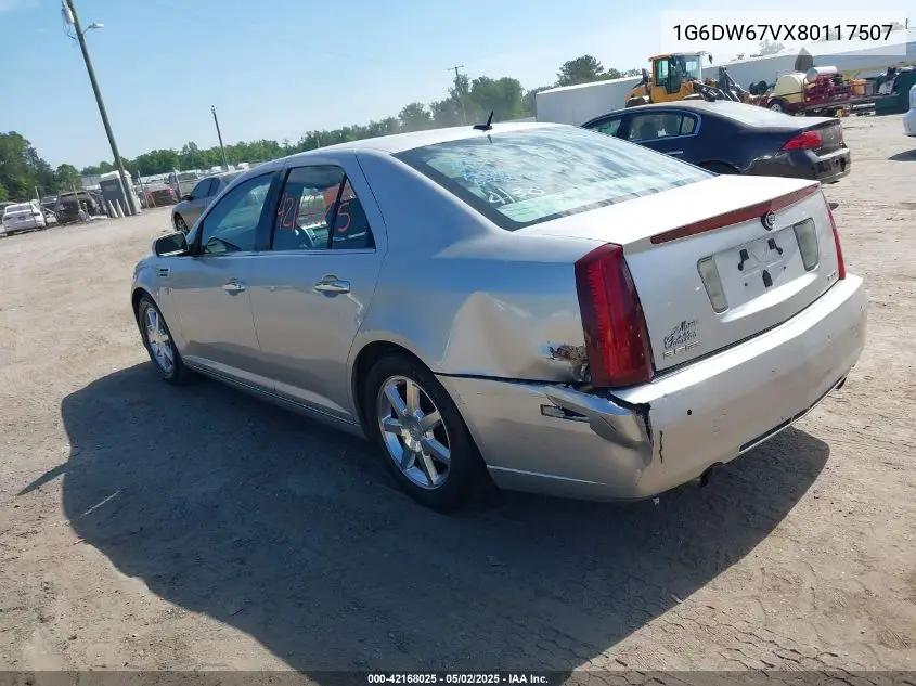 2008 Cadillac Sts V6 VIN: 1G6DW67VX80117507 Lot: 42168025