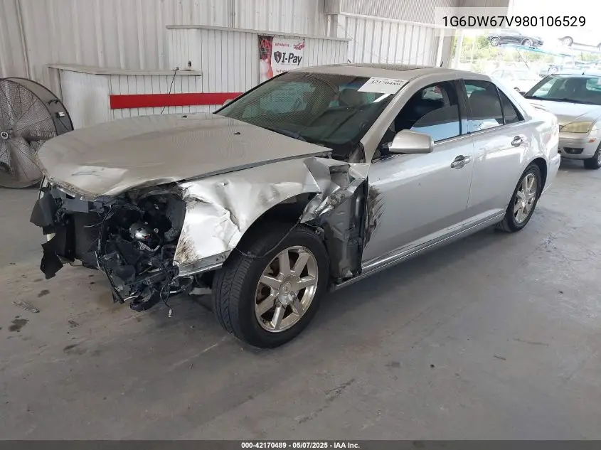 2008 Cadillac Sts V6 VIN: 1G6DW67V980106529 Lot: 42170489