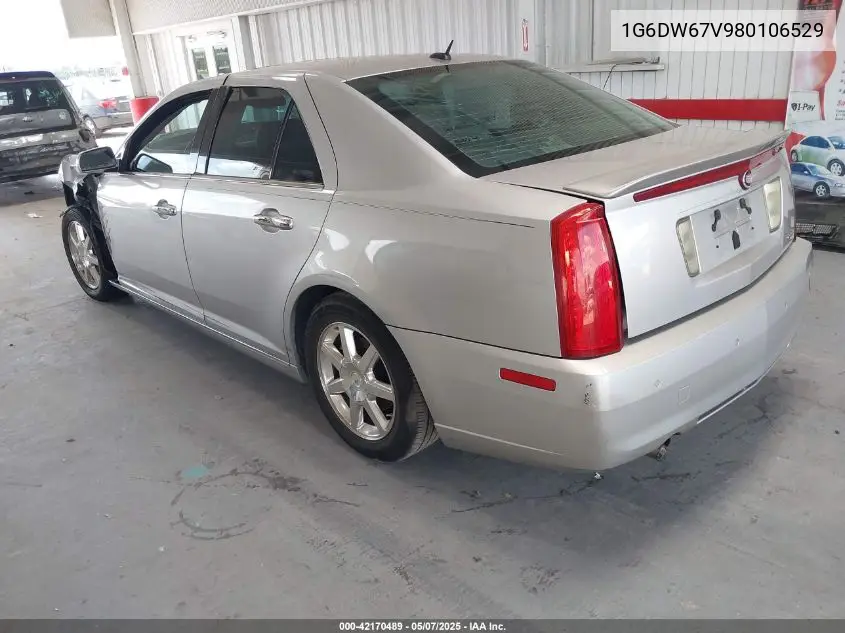 2008 Cadillac Sts V6 VIN: 1G6DW67V980106529 Lot: 42170489