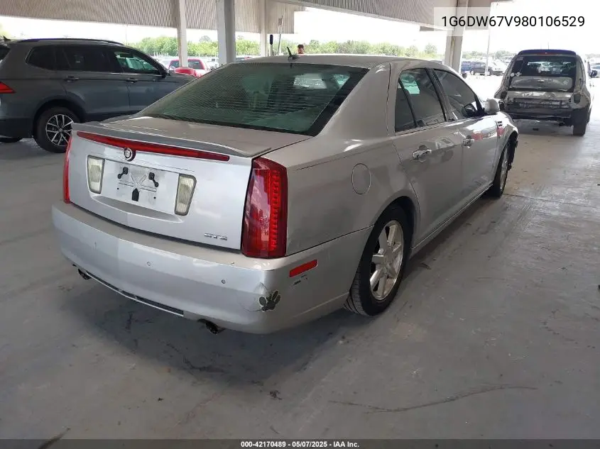 2008 Cadillac Sts V6 VIN: 1G6DW67V980106529 Lot: 42170489