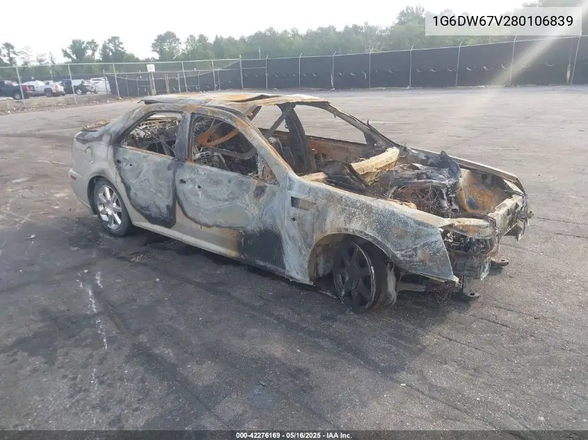 2008 Cadillac Sts V6 VIN: 1G6DW67V280106839 Lot: 42276169
