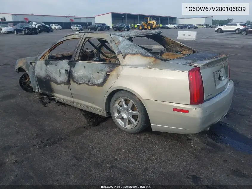2008 Cadillac Sts V6 VIN: 1G6DW67V280106839 Lot: 42276169