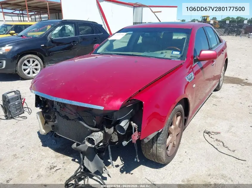 2008 Cadillac Sts V6 VIN: 1G6DD67V280177500 Lot: 42315794