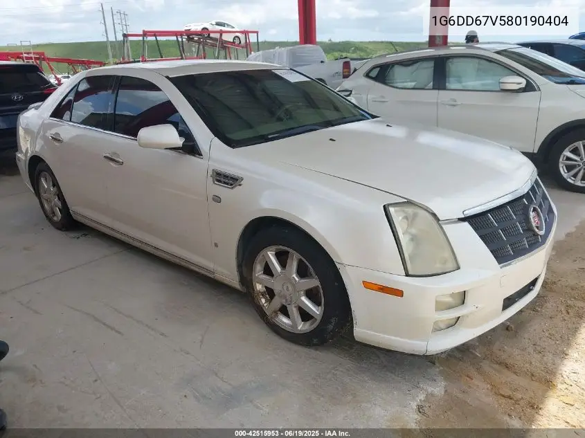 2008 Cadillac Sts V6 VIN: 1G6DD67V580190404 Lot: 42515953
