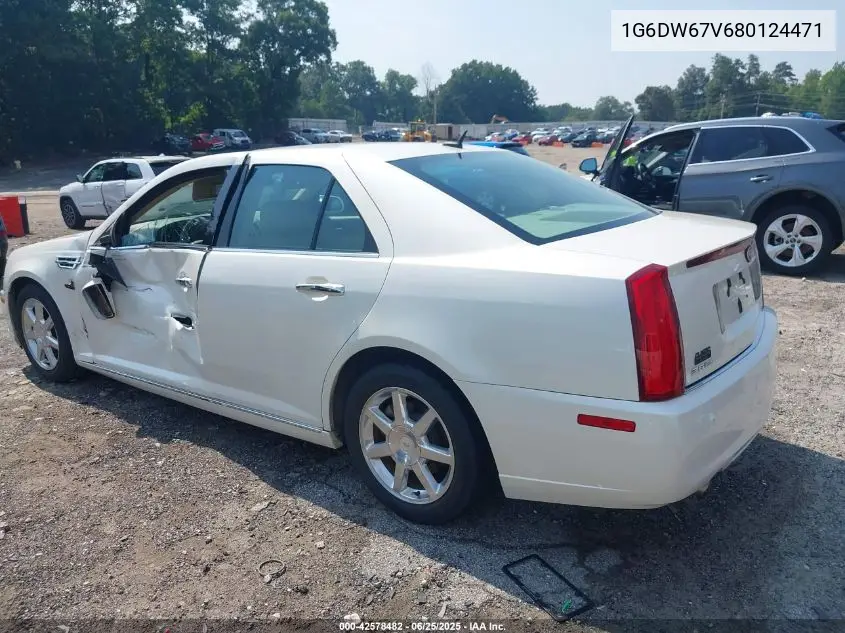 2008 Cadillac Sts V6 VIN: 1G6DW67V680124471 Lot: 42578482