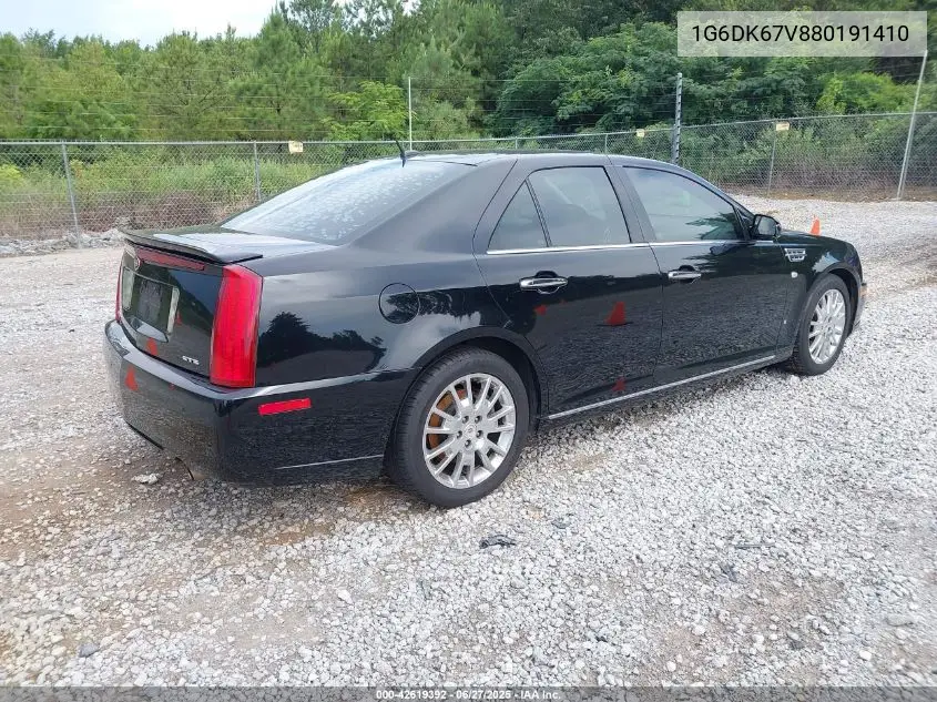 2008 Cadillac Sts V6 VIN: 1G6DK67V880191410 Lot: 42619392