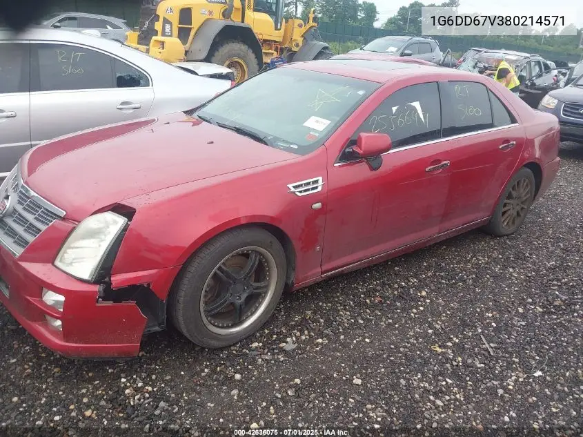 2008 Cadillac Sts V6 VIN: 1G6DD67V380214571 Lot: 42636075