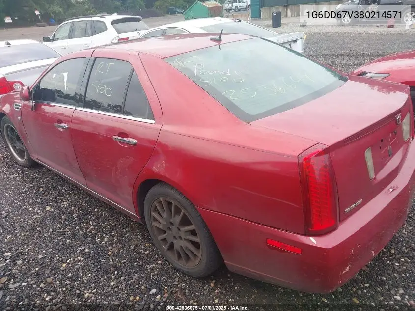 2008 Cadillac Sts V6 VIN: 1G6DD67V380214571 Lot: 42636075