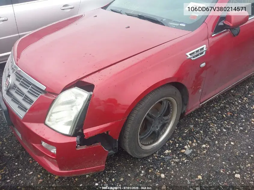 2008 Cadillac Sts V6 VIN: 1G6DD67V380214571 Lot: 42636075