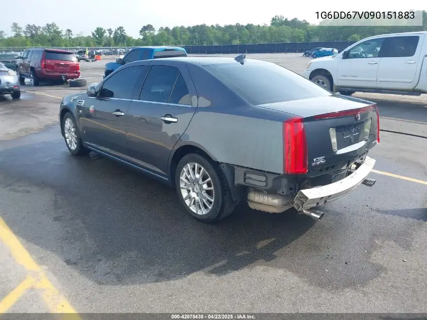 2009 Cadillac Sts V6 VIN: 1G6DD67V090151883 Lot: 42075438