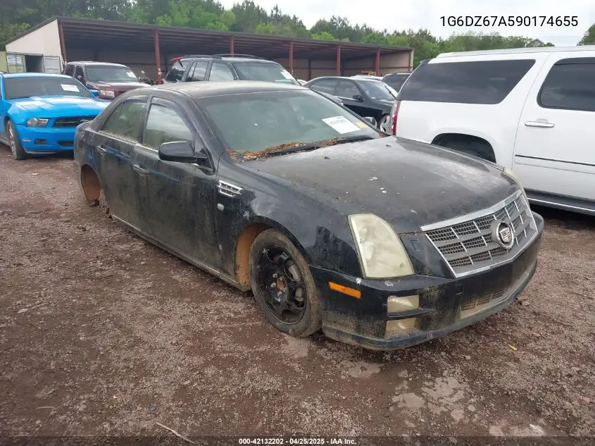 2009 Cadillac Sts V8 VIN: 1G6DZ67A590174655 Lot: 42132202