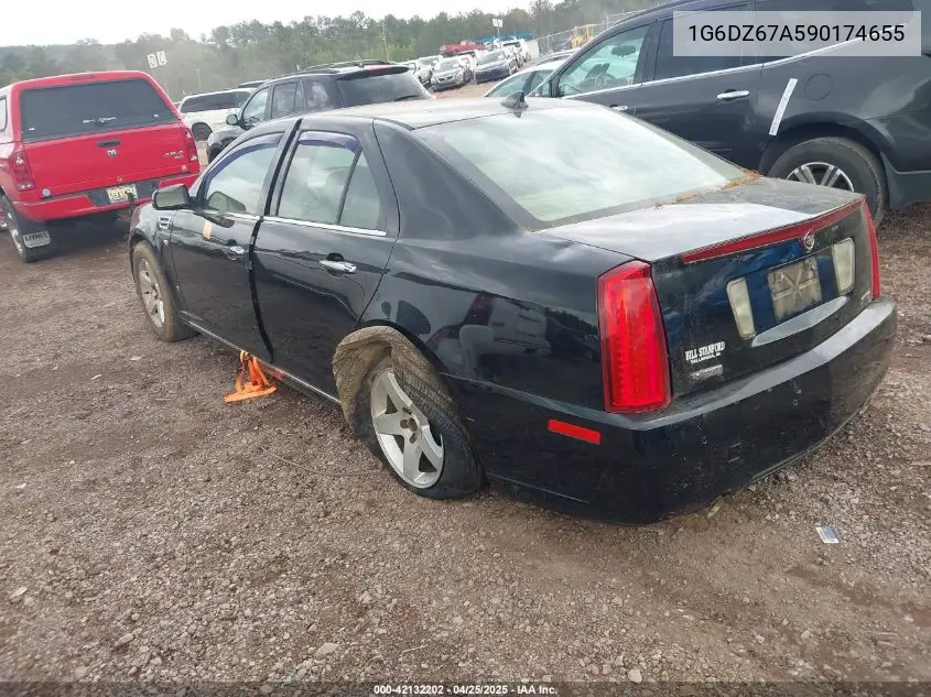 2009 Cadillac Sts V8 VIN: 1G6DZ67A590174655 Lot: 42132202