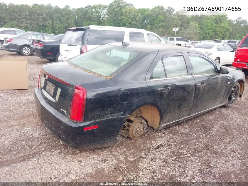 2009 Cadillac Sts V8 VIN: 1G6DZ67A590174655 Lot: 42132202