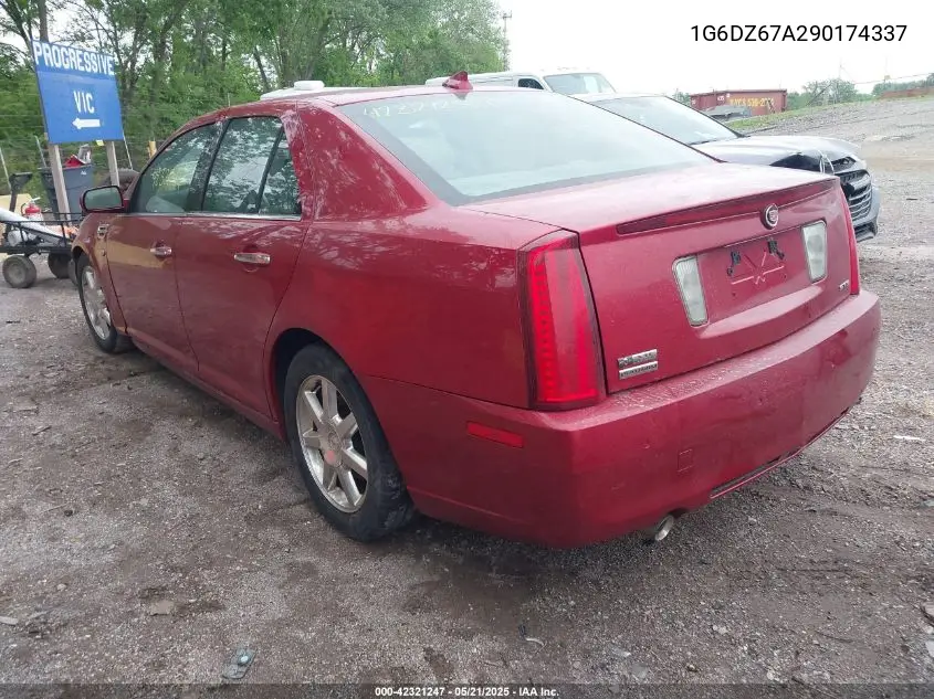 2009 Cadillac Sts V8 VIN: 1G6DZ67A290174337 Lot: 42321247