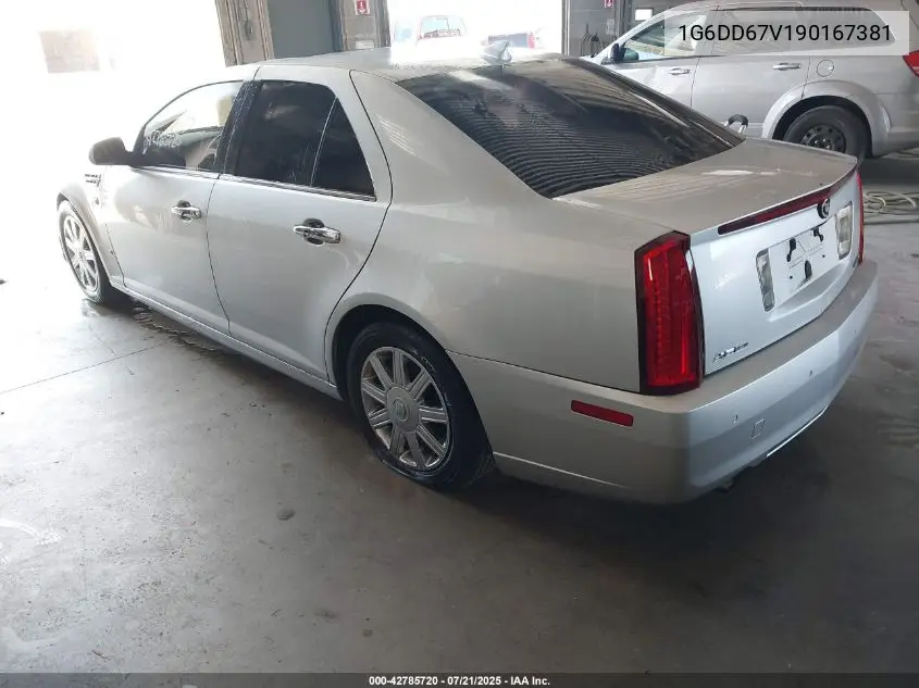 2009 Cadillac Sts V6 VIN: 1G6DD67V190167381 Lot: 42785720