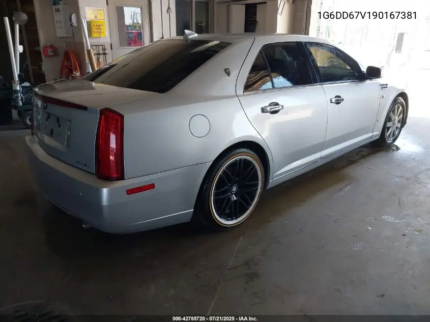 2009 Cadillac Sts V6 VIN: 1G6DD67V190167381 Lot: 42785720