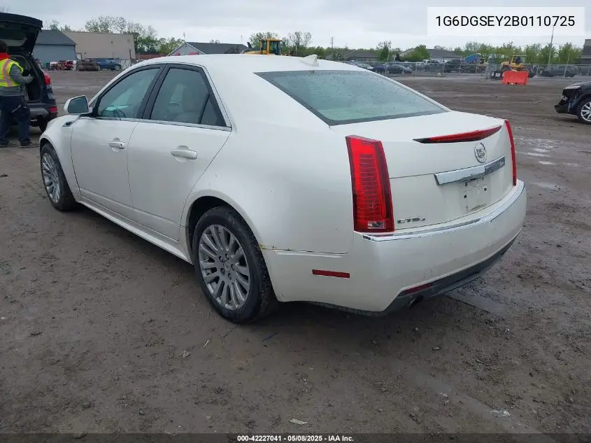 2011 Cadillac Sts VIN: 1G6DGSEY2B0110725 Lot: 42227041