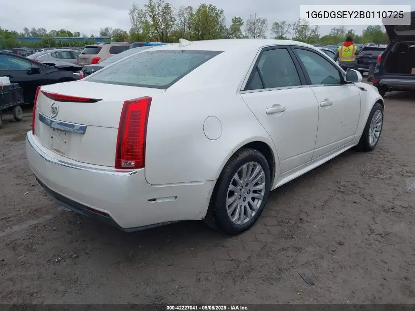 2011 Cadillac Sts VIN: 1G6DGSEY2B0110725 Lot: 42227041