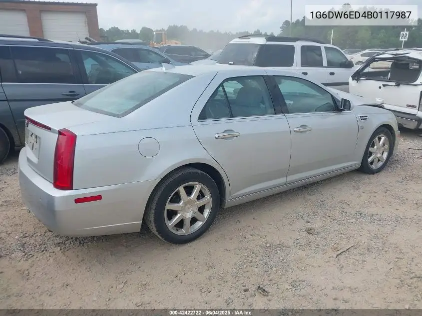 2011 Cadillac Sts Luxury VIN: 1G6DW6ED4B0117987 Lot: 42422722