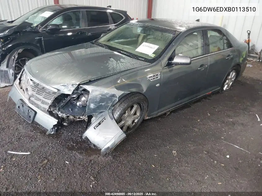 2011 Cadillac Sts Luxury VIN: 1G6DW6EDXB0113510 Lot: 42498865