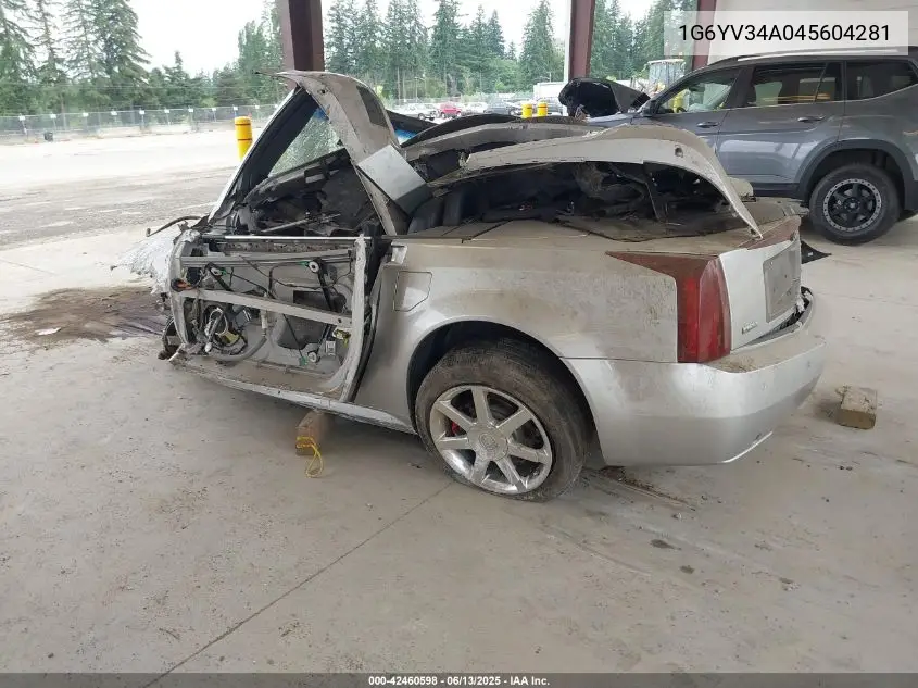 2004 Cadillac Xlr Standard VIN: 1G6YV34A045604281 Lot: 42460598