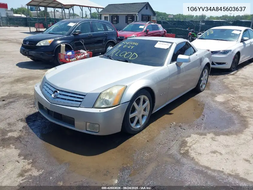 2004 Cadillac Xlr Standard VIN: 1G6YV34A845603637 Lot: 42583026