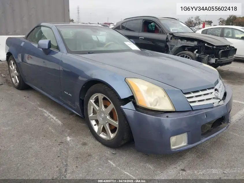 2005 Cadillac Xlr Standard VIN: 1G6YV34A055602418 Lot: 42057731