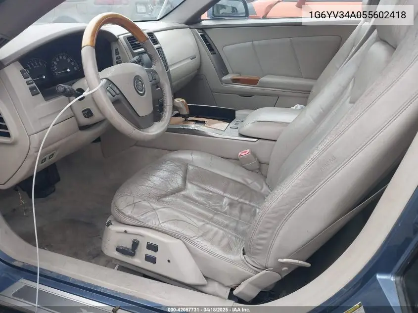 2005 Cadillac Xlr Standard VIN: 1G6YV34A055602418 Lot: 42057731