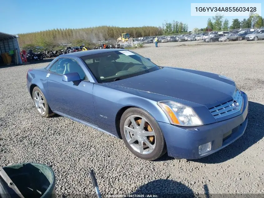 2005 Cadillac Xlr Standard VIN: 1G6YV34A855603428 Lot: 42059074