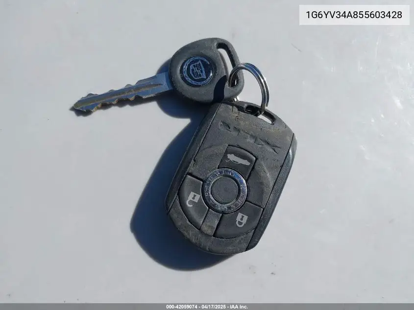 2005 Cadillac Xlr Standard VIN: 1G6YV34A855603428 Lot: 42059074