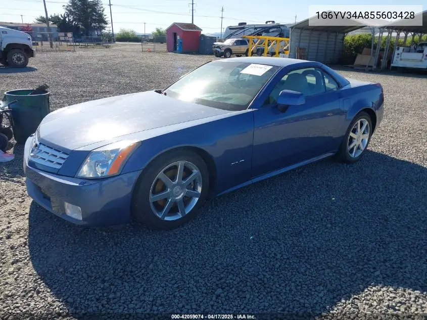 2005 Cadillac Xlr Standard VIN: 1G6YV34A855603428 Lot: 42059074