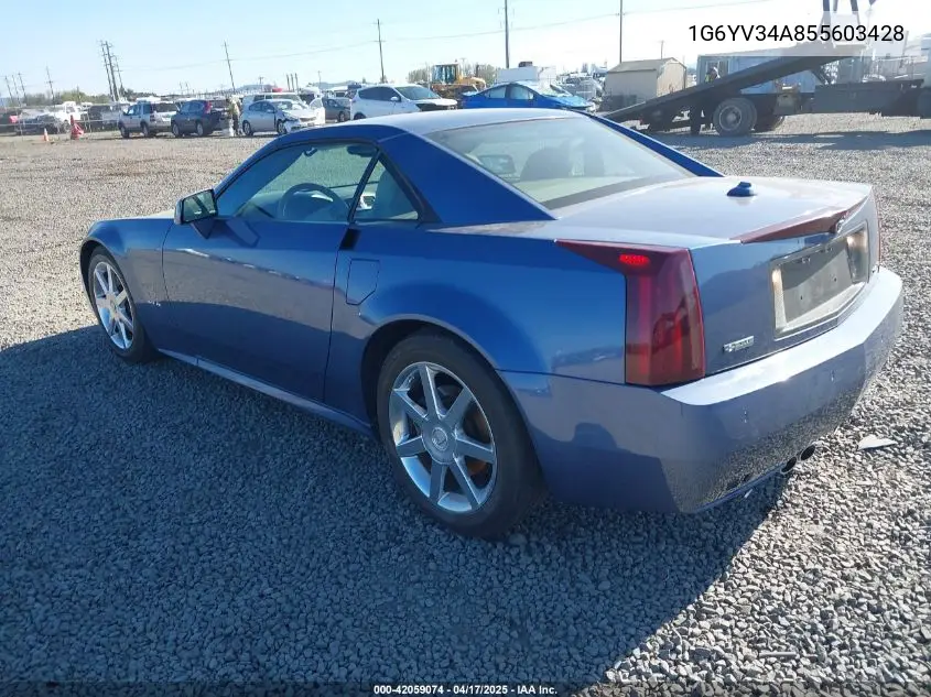 2005 Cadillac Xlr Standard VIN: 1G6YV34A855603428 Lot: 42059074
