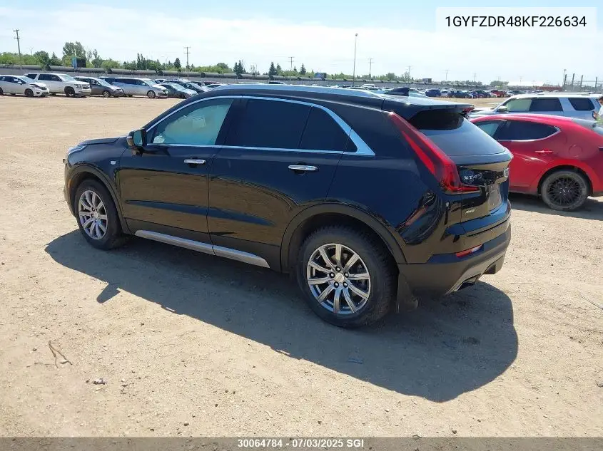 2019 Cadillac Xt4 Premium Luxury VIN: 1GYFZDR48KF226634 Lot: 30064784