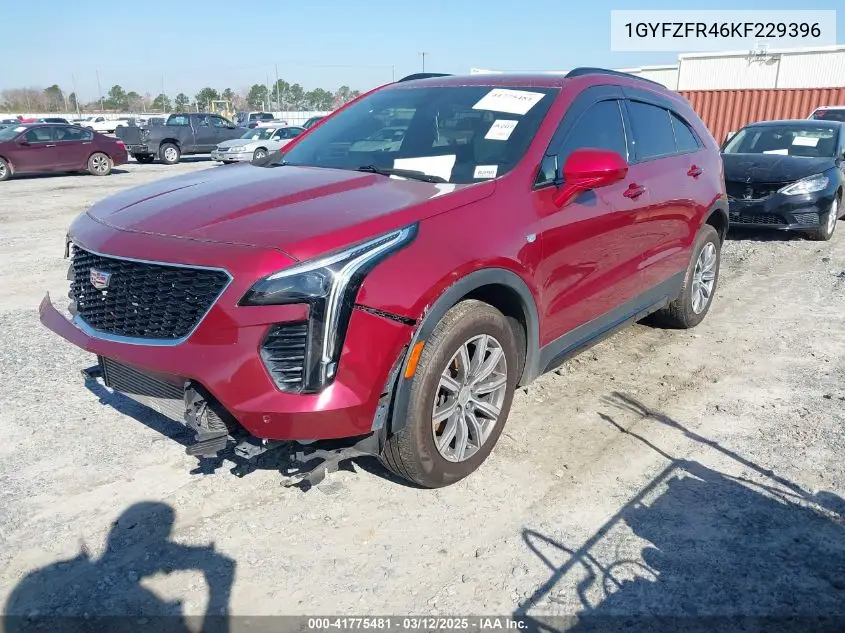 2019 Cadillac Xt4 Sport VIN: 1GYFZFR46KF229396 Lot: 41775481
