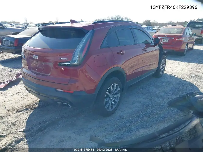2019 Cadillac Xt4 Sport VIN: 1GYFZFR46KF229396 Lot: 41775481