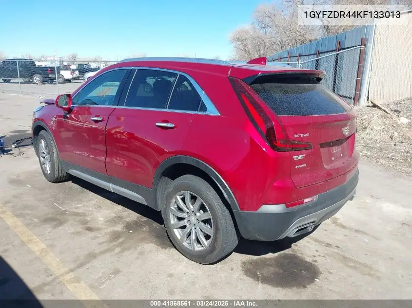 2019 Cadillac Xt4 Premium Luxury VIN: 1GYFZDR44KF133013 Lot: 41868561