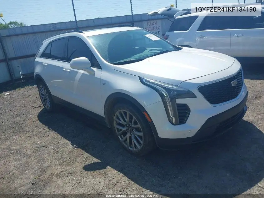 2019 Cadillac Xt4 Sport VIN: 1GYFZER41KF134190 Lot: 41985404